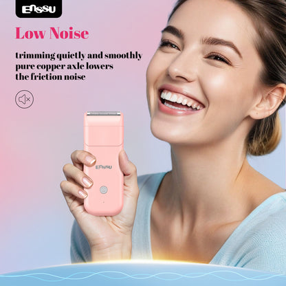 ENSSU 2-in-1 Waterproof Bikini Trimmer for Women – Dual Ceramic Blades & Spotlight