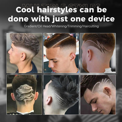 Professional Hair Trimmer for Men T-shape stainless blade with 6800RPM Powerful Motor，and LED Display Professional Hair Clipper for Men
