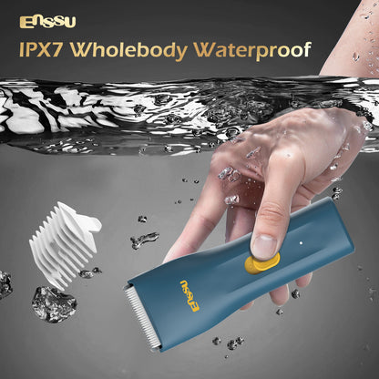 ENSSU Mini Electric Hair Clipper – IPX7 Waterproof with Ceramic Safe Blade