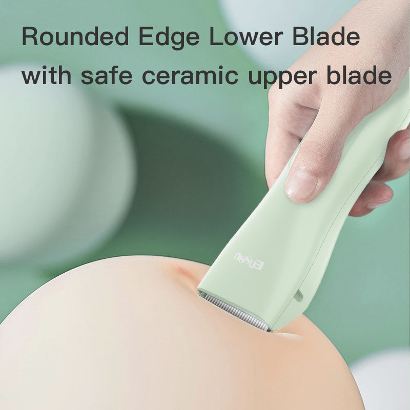 ENSSU Baby Hair Clipper – Safe Ceramic Blade, Low Noise, LCD Display, IPX7 Waterproof