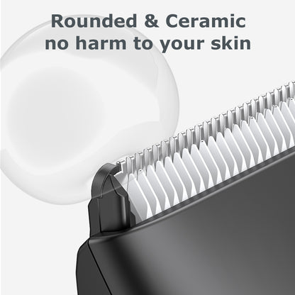 ENSSU Bikini Body Hair Trimmer Underarm Hair Shaver with Skin-Safe Rechargeable Ceramic Blade