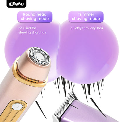 ENSSU Waterproof Bikini Trimmer for Women | Ceramic Safe Blade