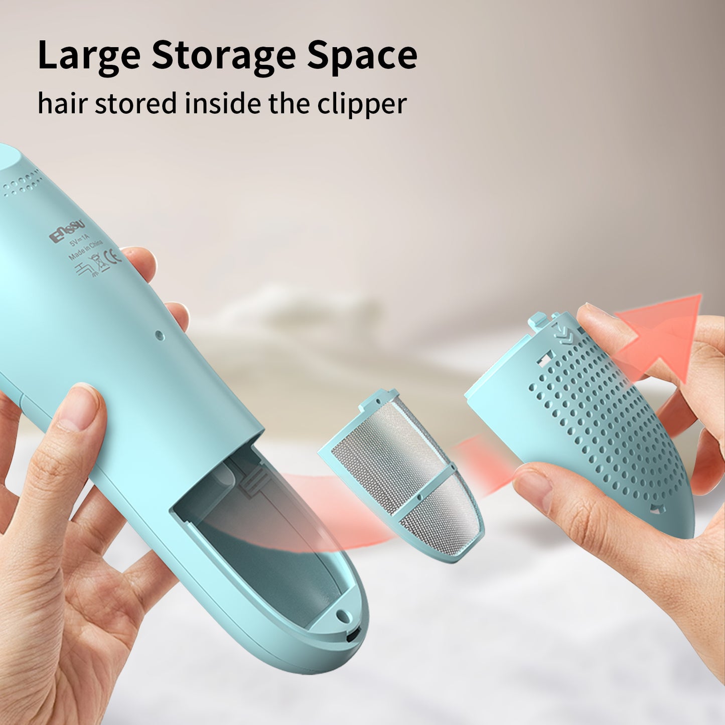 Auto-Vacuum Baby Hair Clipper
