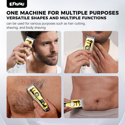 Professional Hair Clipper – 6500RPM Motor, 45mm Stainless Steel Blade, Adjustable Length, LCD Display