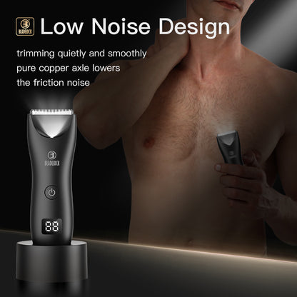 Waterproof Cordless Trimmer Men Body Hair All in One Body Grooming Kit Chest Hair Trimmer Rechargeable Barber Hair Beard Trimmer