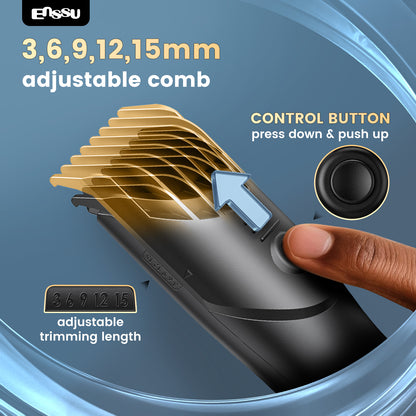 ENSSU BLADELOCK™ Electric Hair Clipper – Safe Ceramic Blade with Spotlight