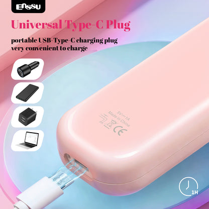 ENSSU 2-in-1 Waterproof Bikini Trimmer for Women – Dual Ceramic Blades & Spotlight