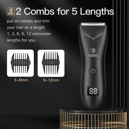 Waterproof Cordless Trimmer Men Body Hair All in One Body Grooming Kit Chest Hair Trimmer Rechargeable Barber Hair Beard Trimmer