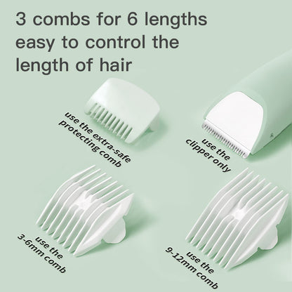 ENSSU Baby Hair Clipper – Safe Ceramic Blade, Low Noise, LCD Display, IPX7 Waterproof