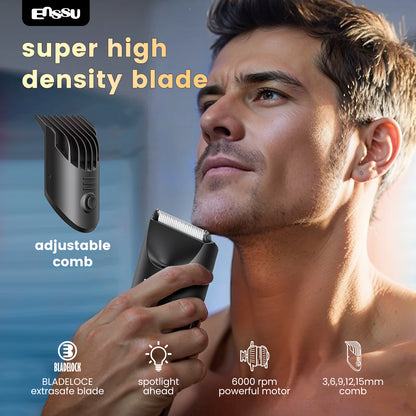 ENSSU BLADELOCK™ Electric Hair Clipper – Safe Ceramic Blade with Spotlight