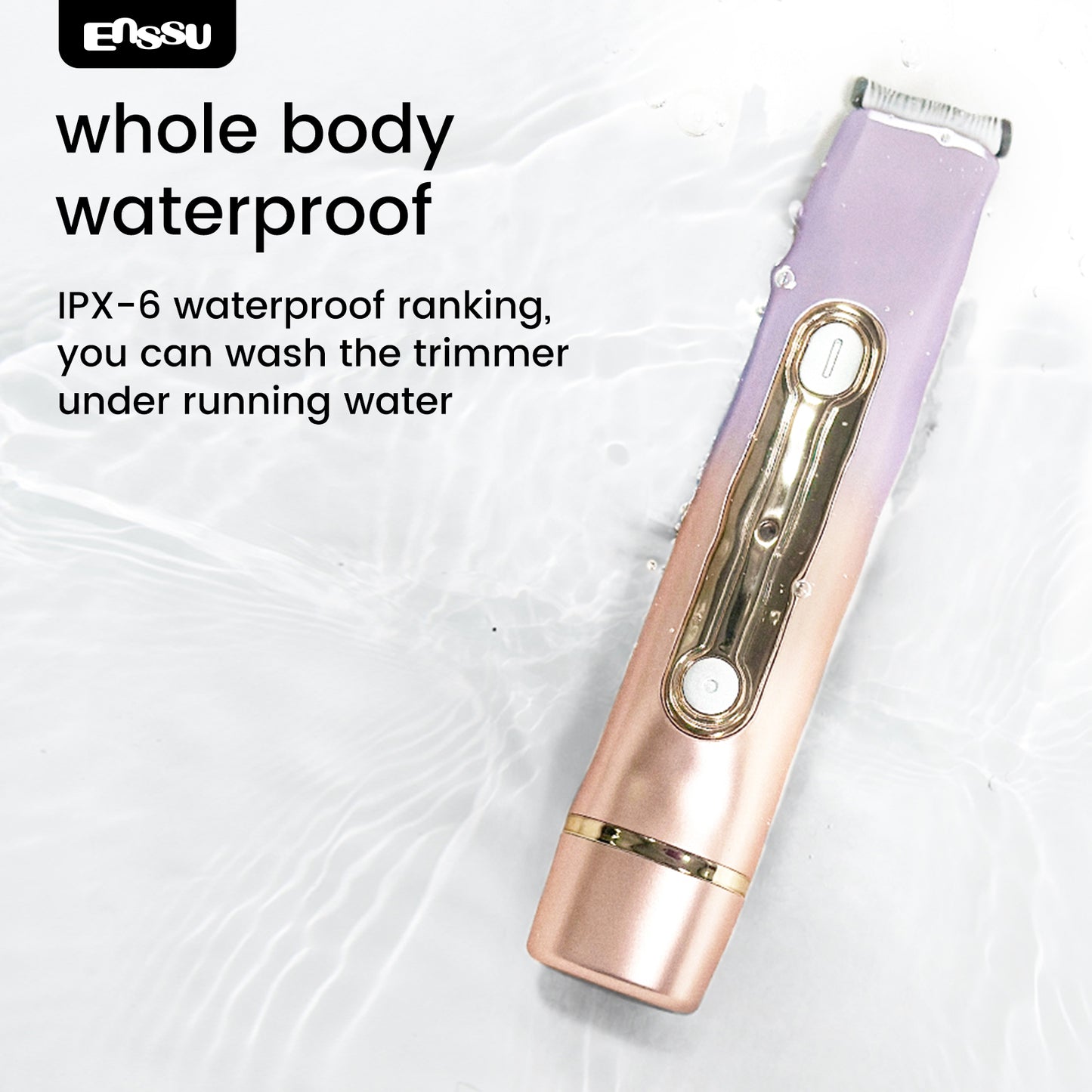 ENSSU Waterproof Bikini Trimmer for Women | Ceramic Safe Blade