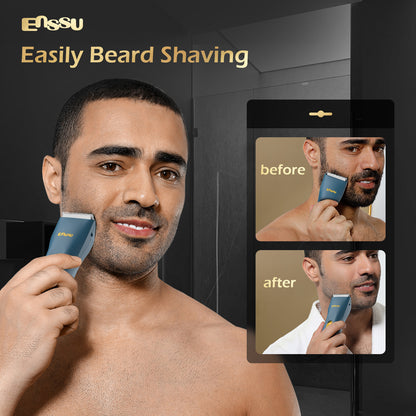 ENSSU Mini Electric Hair Clipper – IPX7 Waterproof with Ceramic Safe Blade