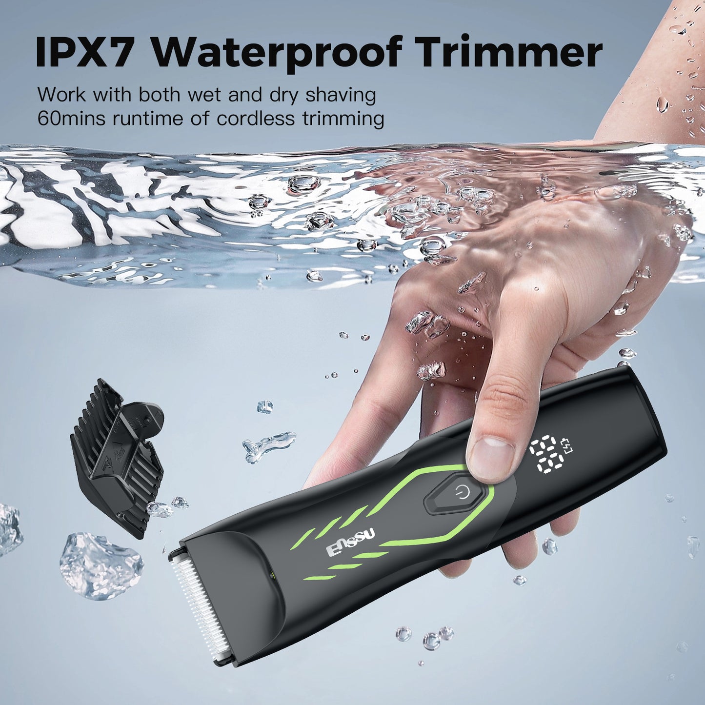 Professional Hair Clippers Electric Men's Body Hair Trimmers BLADELOCK cut-preventing blade Waterproof Hair Clippers Men