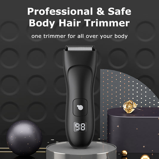ENSSU Groin & Body Hair Trimmer - Skin-Safe Rechargeable Ceramic Blade, IPX7 Waterproof, Custom OEM/ODM Available