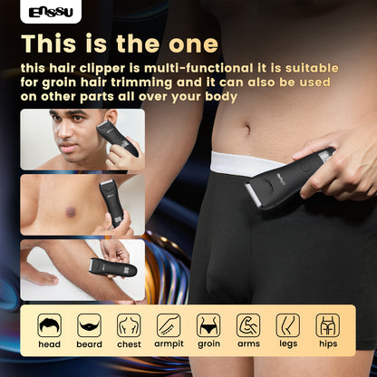 Cut-Preventing Blade Hair Clippers Trimmer Kit Hair Cutting LED Display Electric Hair Clippers With Charging Base