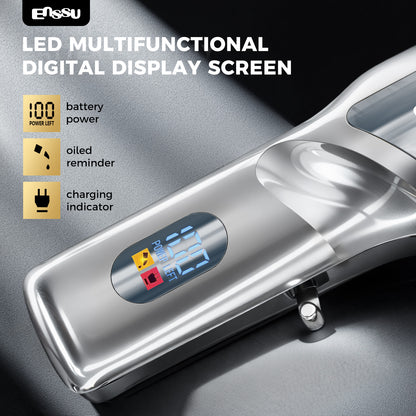 Professional Hair Clipper with 6500RPM Powerful Motor LED Display USB Rechargeable Safety Feature for Men