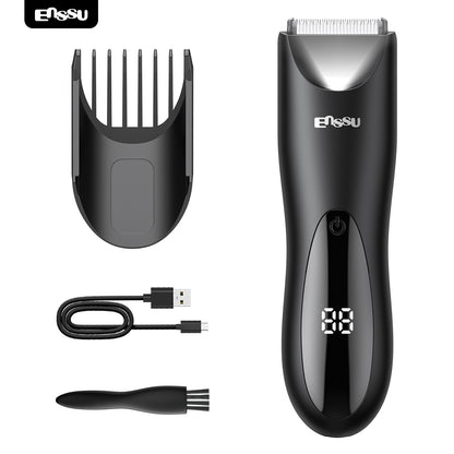 6000 RPM High-Power Electric Hair Clipper with Spotlight for Adults