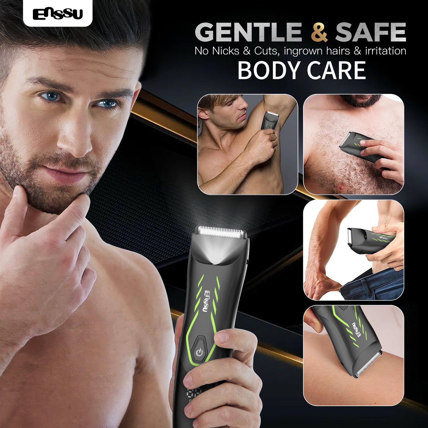 Professional Hair Clippers BLADELOCK cut-preventing blade Waterproof Hair Clippers Men