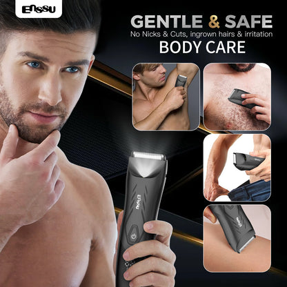 ENSSU Professional Hair Clippers Electric Body Trimmers LED Battery Capacity Display BLADELOCK Waterproof Hair Trimmer