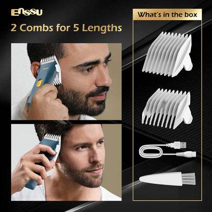 ENSSU Mini Electric Hair Clipper – IPX7 Waterproof with Ceramic Safe Blade