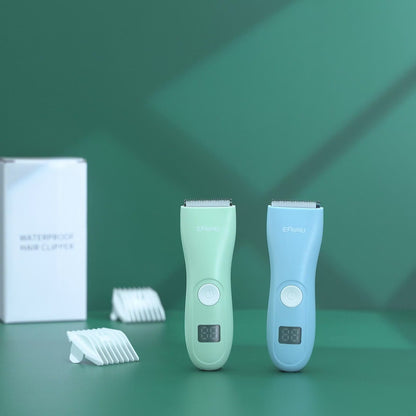 ENSSU Baby Hair Clipper – Safe Ceramic Blade, Low Noise, LCD Display, IPX7 Waterproof