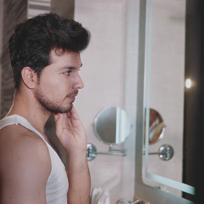 ENSSU Vacuum Beard Trimmer – 1-20mm Combs, LCD Display, IPX7 Waterproof